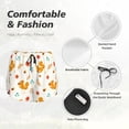 thumbnail image 6 of Lsque Squirrel Maple Leaves And Nuts Printed Women's Running Shorts with Liner Pockets,Elastic Quick Dry Workout Athletic Gym Yoga Shorts,Womens High Waist Shorts-Medium, 6 of 9