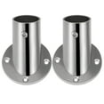 thumbnail image 3 of WHAMVOX  2 Pcs Closet Rod Holders for Wall Brackets Heavy Duty Hanging Brushed Silver, 3 of 8