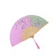 thumbnail image 3 of Ventilador plegable de seda Flores de cerezo japonés Fan de la mano Adornos de la decoración del hogar Fiesta de bodas Accesorios de baile, 3 of 7