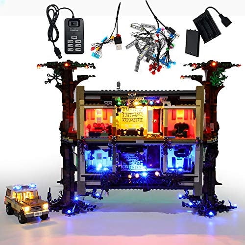 Kit de luces LED GEAMENT para Stranger Things The Upside Down Compatible con bloques de construcción Lego 75810