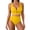 Yellow, variant on Women's Sexy Push-up Bikini Two-piece Swimsuit Army Green L