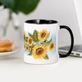 thumbnail image 4 of CafePress - Sunflower Mug - 11 oz Ceramic Mug - Novelty Coffee Tea Cup, 4 of 6