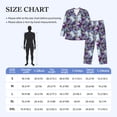 thumbnail image 4 of Fotbe Purple Marble Texture Pattern Long Sleeve Pajama Set for Men,Sleepwear Set,2-piece Loungewear Set,Soft PJs Comfy Nightwear with Pockets-XX-Large, 4 of 7