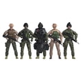 thumbnail image 1 of De acción de Navy Seals - Paquete de 5 juegos de soldados de juguete militar con 14 puntos de articulación | Accesorios realistas - Elite Force Elite Force 818929018378, 1 of 1