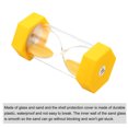 thumbnail image 3 of Uxcell 1 Minute Sand Timer, Hexagon Small Sandy Clock, Count Down Sand Glass Yellow, 3 of 5