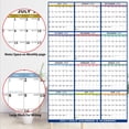 thumbnail image 4 of HOARBOEG July 2025 - Juness 2026 Wall-mounted Double-sided Erasable Calendar Foldable Style, 4 of 5