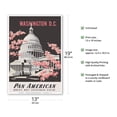 thumbnail image 2 of Washington D.C. - Pan American World Airways - United States Capitol Building - Vintage Airline Travel Poster by Aaron Amspoker c.1955 - Master Art Print (Unframed) 13in x 19in, 2 of 4