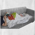 thumbnail image 6 of Autism Soft Flannel Fleece Throw Blanket, Typography with a Puzzle Like Heart Shape Raise Hope, Cozy Plush for Indoor and Outdoor Use, 70" x 90", Multicolor, by Ambesonne, 6 of 6
