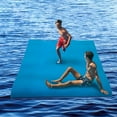 thumbnail image 7 of VOS Tahoe Premium Ultra Oversized Floating Water Mat, Foam Water Floating Pad, Lily Pad - Perfect for Lake, Pool, Beach, Sports & Water Activities, 6 ft x 12 ft, Blue/Light Blue, 7 of 7