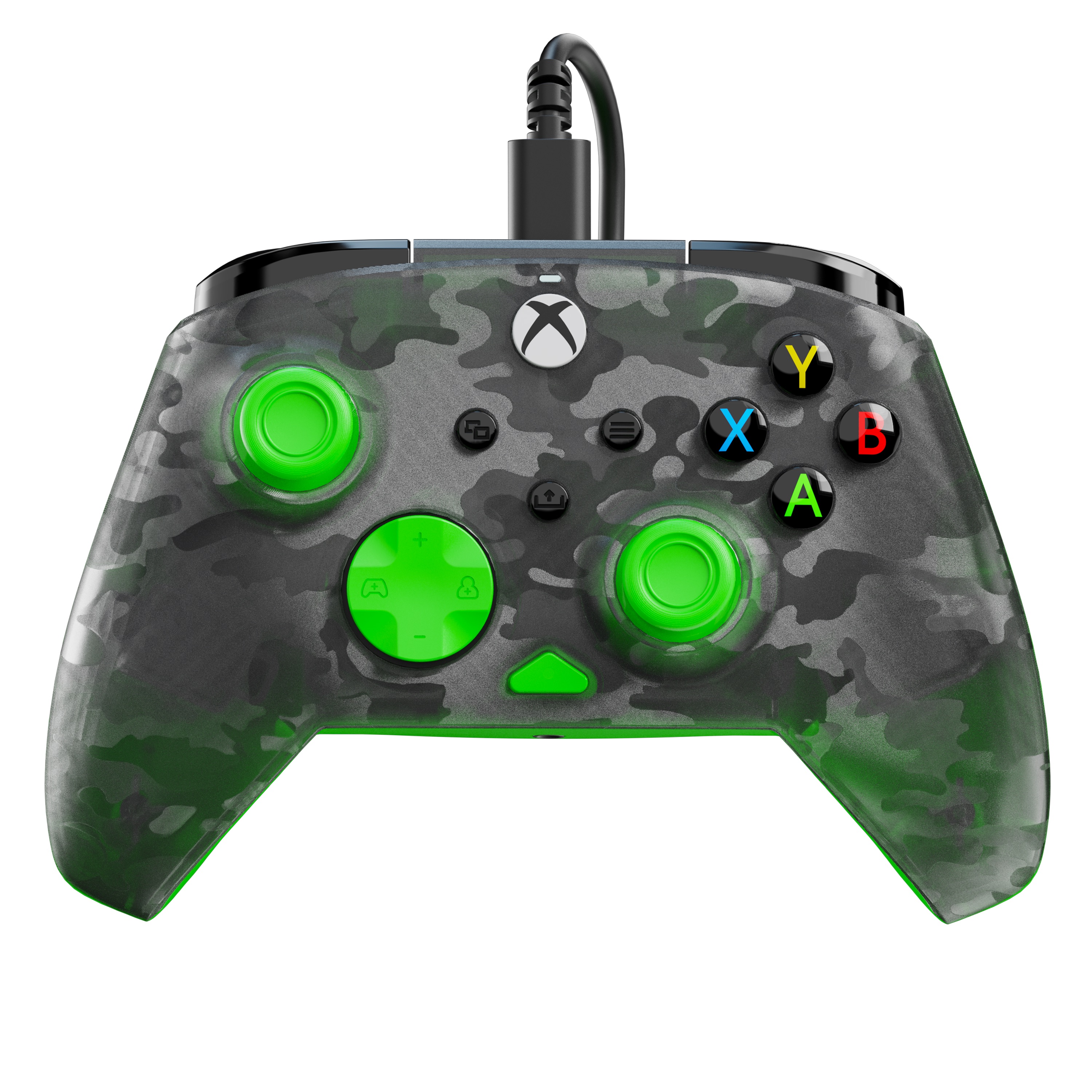 Turtle Beach® Rematch™ Core – Ghost Black Camo/Green Wired Gaming Controller for Xbox Series X|S & Xbox One | Windows 10 & 11