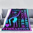 thumbnail image 2 of LHSHID Gymnastics Blanket Loves Gymnastics Kids Fleece Throw Blanket Gymnastics Birthday Party Gift for Teens Kids Daughter Granddaughter Ultra Soft Sofa Bed Blanket Travel Blanket Luxurious Blanket, 2 of 7