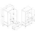 thumbnail image 2 of South Shore Musano, Urban Modern Cabinet,  Brown, 2 of 13