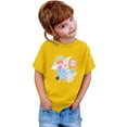 thumbnail image 3 of Zszcpp Toddler Girl Graphic Teens Boy Leisure Faddish Cartoon Comfort Versatile T-Shirt Round Neck Print Short Sleeve Blouse Girls Tops, 3 of 3