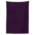 thumbnail image 3 of Ambesonne Eggplant Tablecloth Rectangular Table Cover, Swirl Leaf Details, 52"x70", Eggplant Purple, 3 of 4