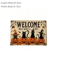 thumbnail image 3 of Halloween Doormat Gothic Door Mat for Front Door, Doormat Outside Entrance, Halloween Pumpkin Ghost Decor for Porch and Entryway, Indoor Outdoor Use,23.62x15.75in, 3 of 7