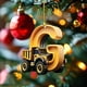 thumbnail image 1 of 26 Letters Building Vehicle Christmas Decorations Christmas Tree Pendants, 1 of 5