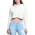 thumbnail image 4 of G-Style USA Women's Long Sleeved Crop Top Hoodie LH13118 - Oatmeal -Large, 4 of 8