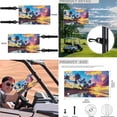 thumbnail image 5 of Jeiento 4 PCS Golf Cart Seat Cover with Steering Wheel Cover and Golf Cart Flags Seafront Small Flag for Golf Cart Universal Seat Blanket 13-14 Inch Steering Wheel Covers Club Car Decoration, 5 of 5