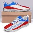 thumbnail image 4 of Puerto Rico Shoes Men Women Running Tennis Shoes Breathable Casual Puerto Rico Flag Sneakers White Size 8, 4 of 5