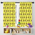 thumbnail image 5 of Blackout Kids Curtains,Yellow Bigfoot and Tree Pattern Childrens Insulated Curtains Set Of 2,Bedroom Essentials,Toddler Room Decor 42x54in(106x137cm), 5 of 5