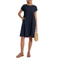 thumbnail image 3 of Vestido midi Zhyaj, holgado, túnica de verano, playa, con bolsillos, algodón, 3 of 6