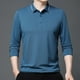 thumbnail image 1 of Blusa y camisa de manga larga con cuello vuelto para hombre, pijama deportivo para el hogar, camiseta de color liso, blusa deportiva de poliéster para hombre, 1 of 9