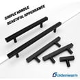 Goldenwarm 10 Pack Pulls Black Kitchen Handles