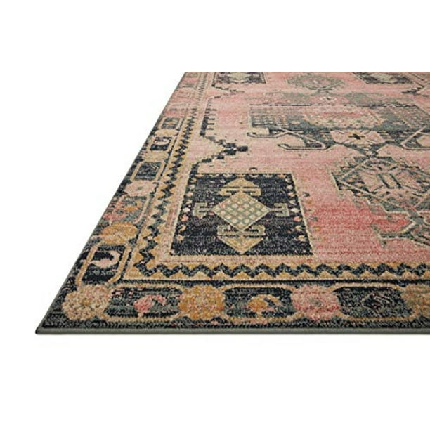 LOLOI II JOCELYN COLECCIÓN JOC-06 ROSE / ROSE, RUG de transición 2'-3 "x 7'-6" Loloi II Ver descripción