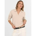 thumbnail image 6 of Women'S V Neck Long Sleeve Sweaters Dressy Casual Business Basic Knit Pullover Top Color S, 6 of 9