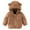 Brown, variant on IVEYRTF Kids Double-Sided Plush Hooded Coat Cozy Fleece-Lined Fall Winter Warm Outerwear with Cute Bear Ears Hooded Jacket for Children 6 Months-4 Years(Brown#1,4 Years)