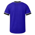 thumbnail image 5 of WPPGONE Kids Boys Athletic Button Down Shirt V Neck Short Sleeve Active Top Classic Baseball Style Mesh Fabric Breathable Sportswear Team Practice Playwear Casual Jersey Apparel, 5 of 6