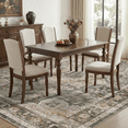 thumbnail image 4 of SIXHOME 6'x9'Area Rug Washable Distressed Vintage Medallion Rugs for Living Room Bedroom Home Decor Green, 4 of 8