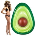 thumbnail image 1 of Inflatable Avocado Pool Float Floatie with Ball Fun Pool Floats Floaties Summer Swimming Pool Raft Lounge Beach Floaty Party Toys for Kids Adults, 1 of 1