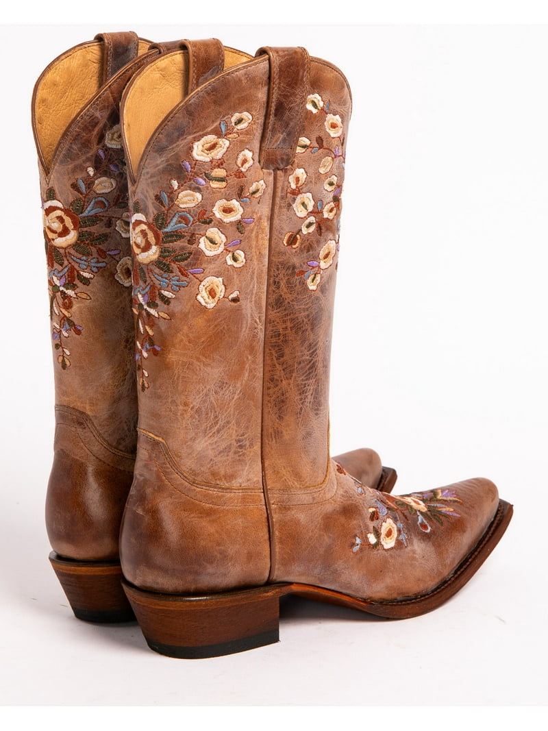Shyanne Women's Maisie Floral Embroidered Western Leather Boot
