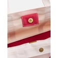 thumbnail image 4 of Free Assembly Women's Canvas Tote Handbag with Tote Charm, Natural with Red, 4 of 5