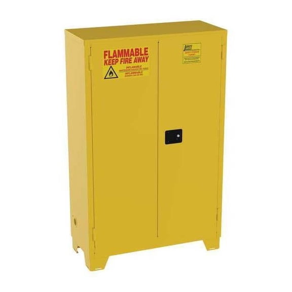 Jamco Flammable Safety Cabinet,45 Gal.,Yellow FS45YP