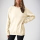 thumbnail image 5 of Qucoqpe - Camiseta de manga larga con cuello redondo para mujer, sudadera cálida de invierno con forro polar, blusa informal de color liso, blusas, tops beige XL, 5 of 8