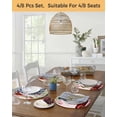 thumbnail image 5 of 13 Inch Round Placemats Set of 4, Valentine's Day Non Slip Heat Insulation PP Table Mats, Red Truck Roses Love Leaves Pink Plaid Washable Place Mats for Kitchen Dining Party Table Decor, 5 of 7