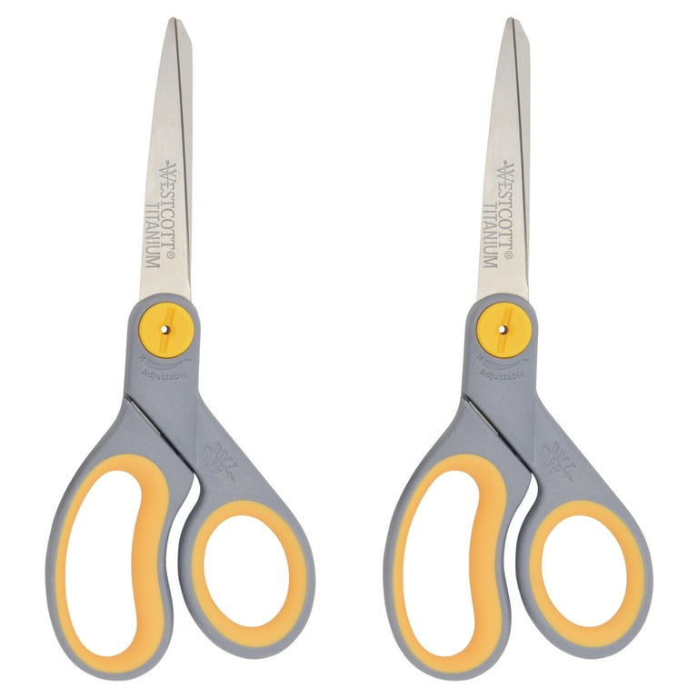 Titanium Bonded Adjustable Glide Scissors, 8", 2-Pack photo 5
