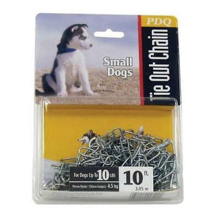 3PK PDQ Silver Swivel Steel Dog Tie Out Chain Small