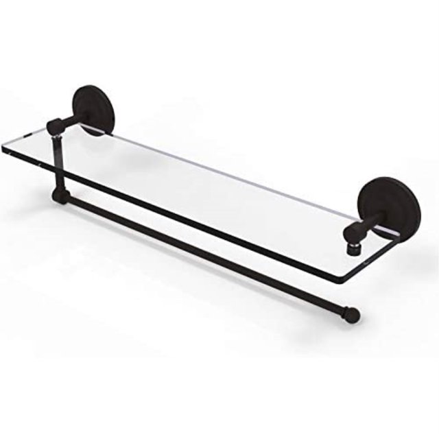 Prestige Que New Collection Paper Towel Holder with 22 Inch Glass Shelf - PQN-1PT/22-ORB