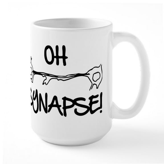 CafePress - Oh Synapse - 15 oz Ceramic Large White Novelty Mug