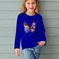 thumbnail image 5 of Ugoldhm Girls Shirts Casual Round Neck Long Sleeve Butterfly Printed Tops Fall Tunic Tees, 5 of 5