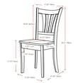 thumbnail image 3 of CorLiving Dillon Compact 5-Piece Wood and Veneer Dining Table Set for 4- Versatile Kitchen & Dining Room Table and Chairs, Perfect Small Table and Chair Set for 4 People, 3 of 9