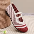 thumbnail image 5 of adviicd Mocassins pour Femmes Mocassins pour Femmes Confortables à Enfiler Mocassin Décontracté Plat Travail Bureau Chaussures Habillées Rouge,40, 5 of 5