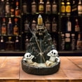thumbnail image 4 of AKEGAMN Clearance! Skeleton Backflow Incense Burner Halloween Back Flow Incense Burner Skeleton With Design Resin Aromatherapy Incense Stick Holder For Home Decor Skeleton Backflow Incense Burner Ha, 4 of 6