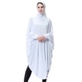 thumbnail image 4 of SDNall Women's Long Hooded Robe, Solid Color Daily Wear with Full Coverage for Modesty, Soft Breathable Fabric in 12 Colors, 4 of 7