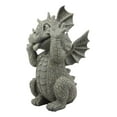 thumbnail image 3 of Ebros Whimsical Garden Dragon Making Funny Faces Statue 10.25" H Cute Baby Dragon Faux Stone Resin Finish Figurine, 3 of 5