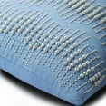 thumbnail image 2 of Cushion Covers, Light Blue Throw Pillow Cover, Mother Of Pearls Boudoir Pillow Cover, 14x14 inch (35x35 cm) Pillow Cover, Square Linen Striped Throw Pillow Cover French - Arctica, 2 of 5