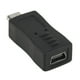 thumbnail image 3 of adaptadores de conector de cargador micro mini USB hembra a mini micro USB macho (negro), 3 of 7